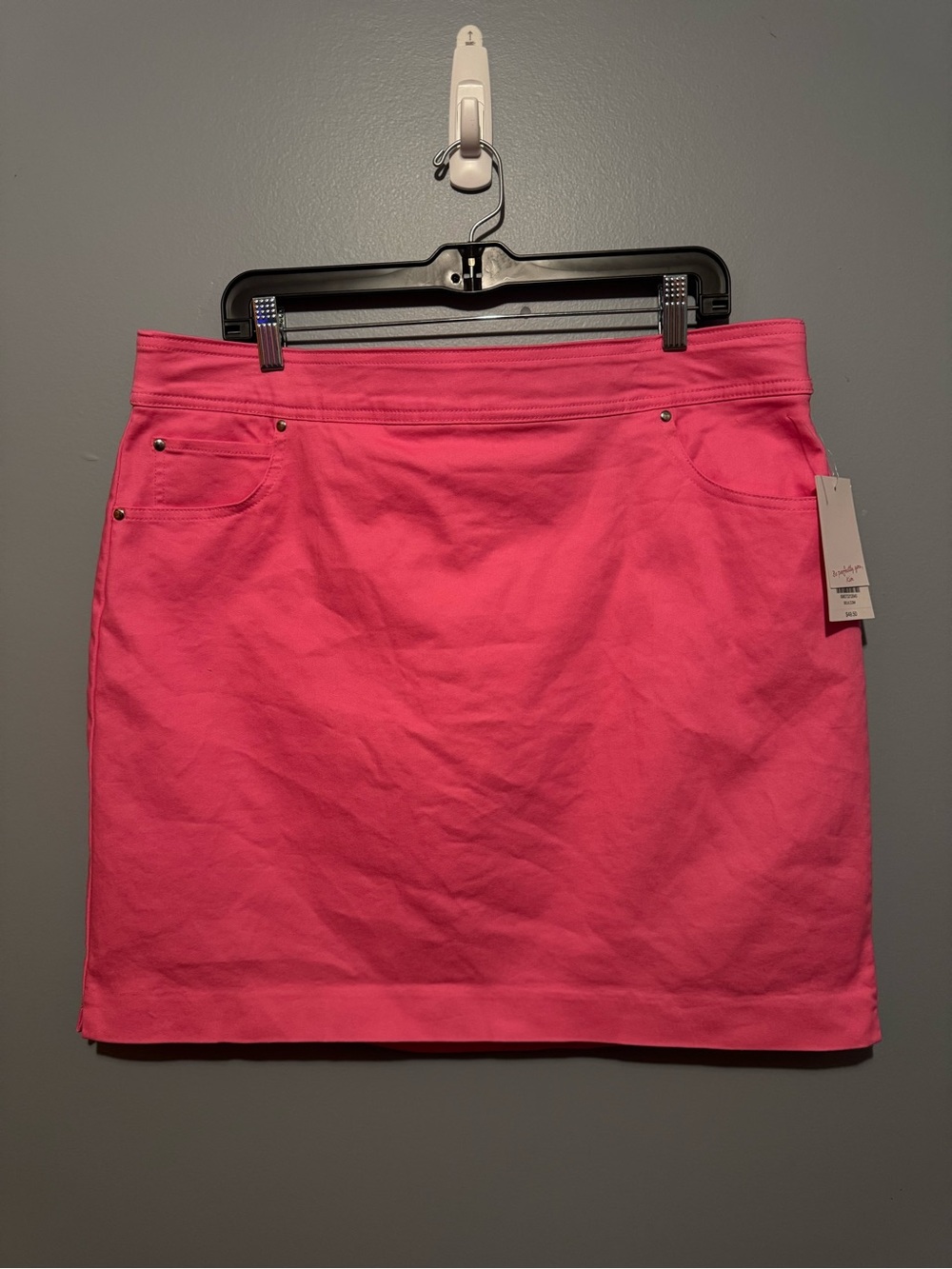 Kim Rogers Pink Mini Skort with Pocket Detail